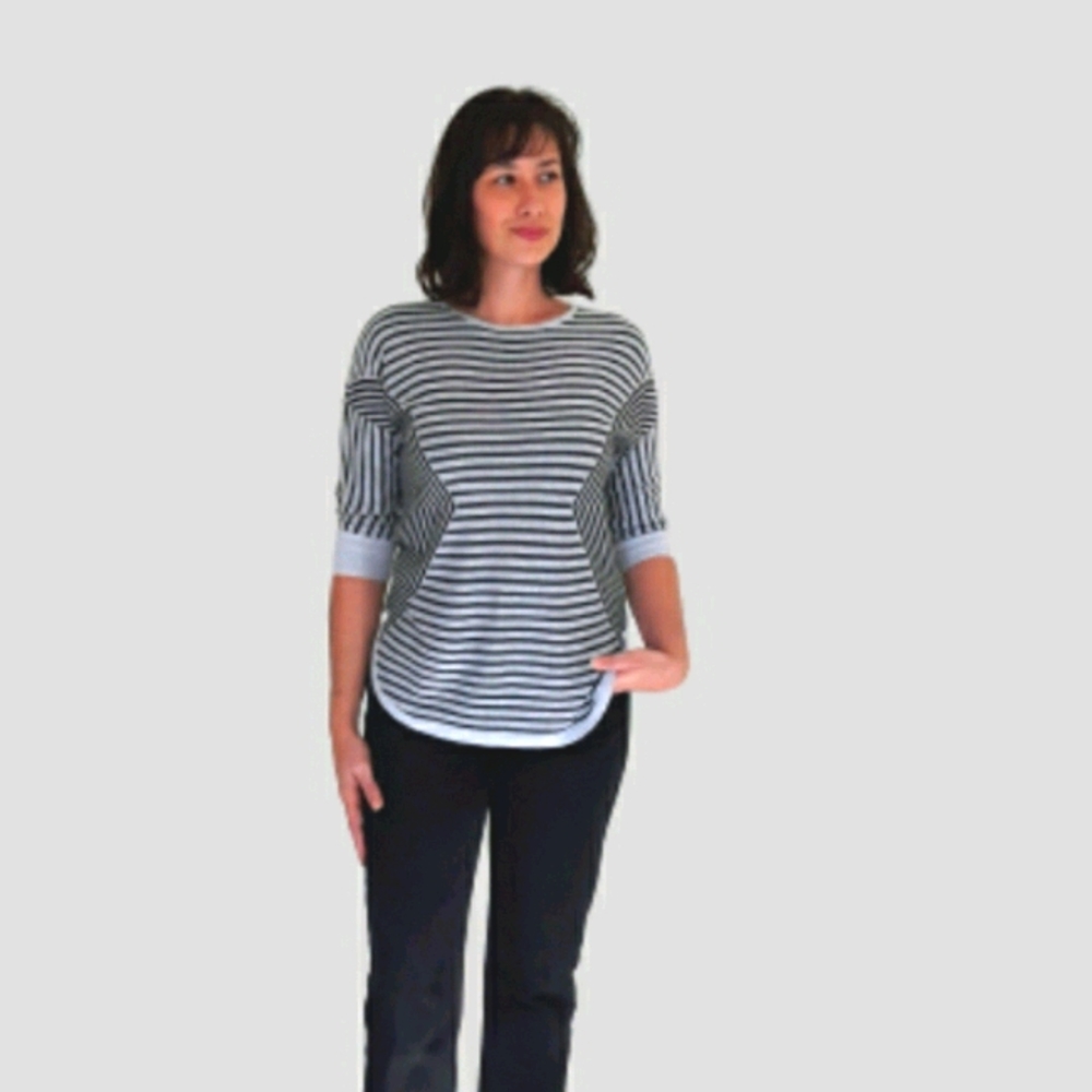 NWT DANA BUCHMAN STRIPED TOP